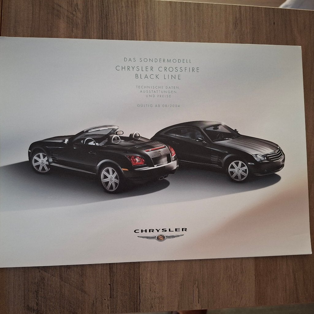 CHRYSLER DAS SONDERMODELL CROSSFIRE BLACK LINE 8/2004, Enlèvement ou Envoi, Neuf, Autres marques
