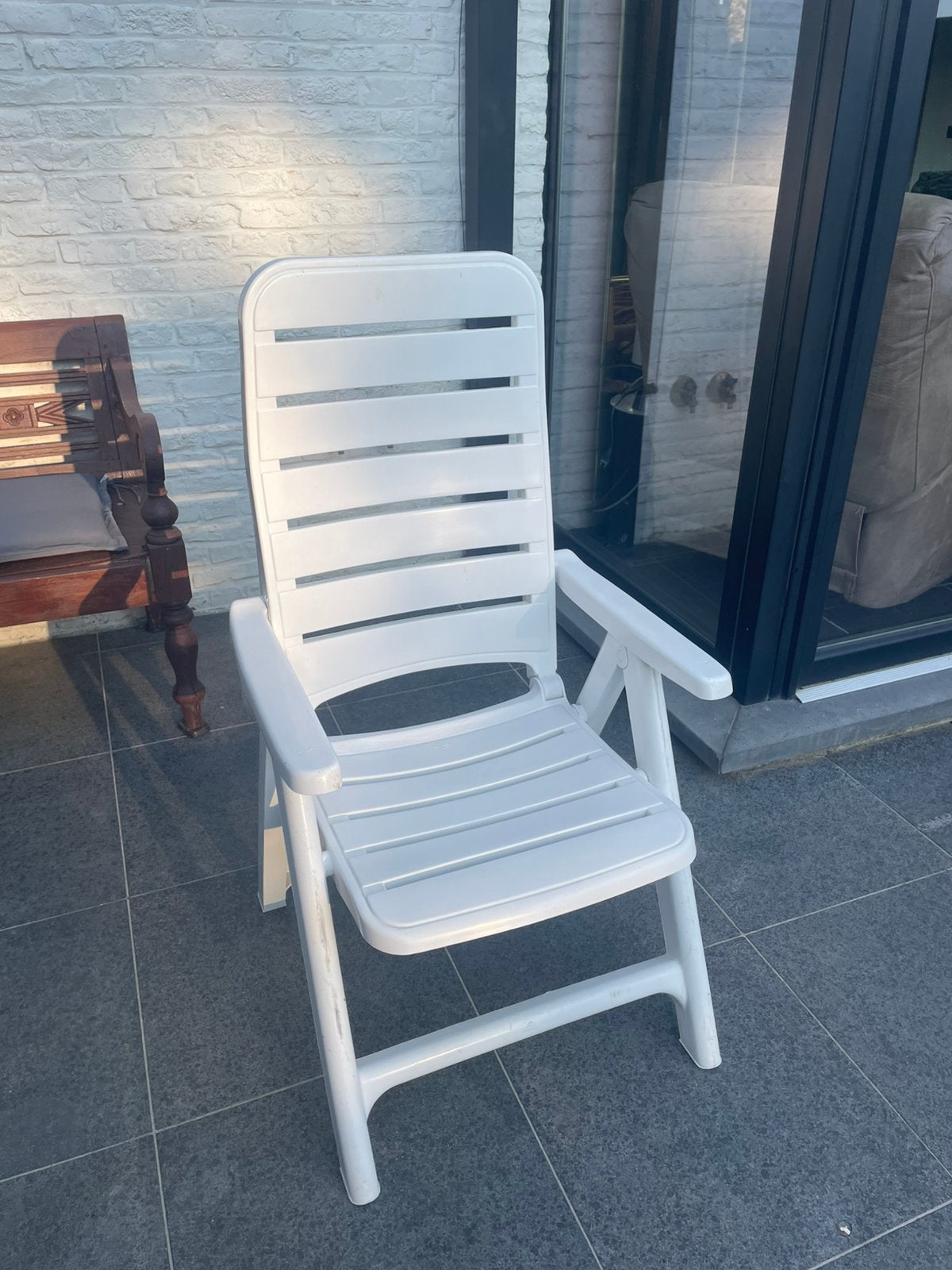 4x opvouwbare terrasstoelen, Tuin en Terras, Ophalen, Zo goed als nieuw