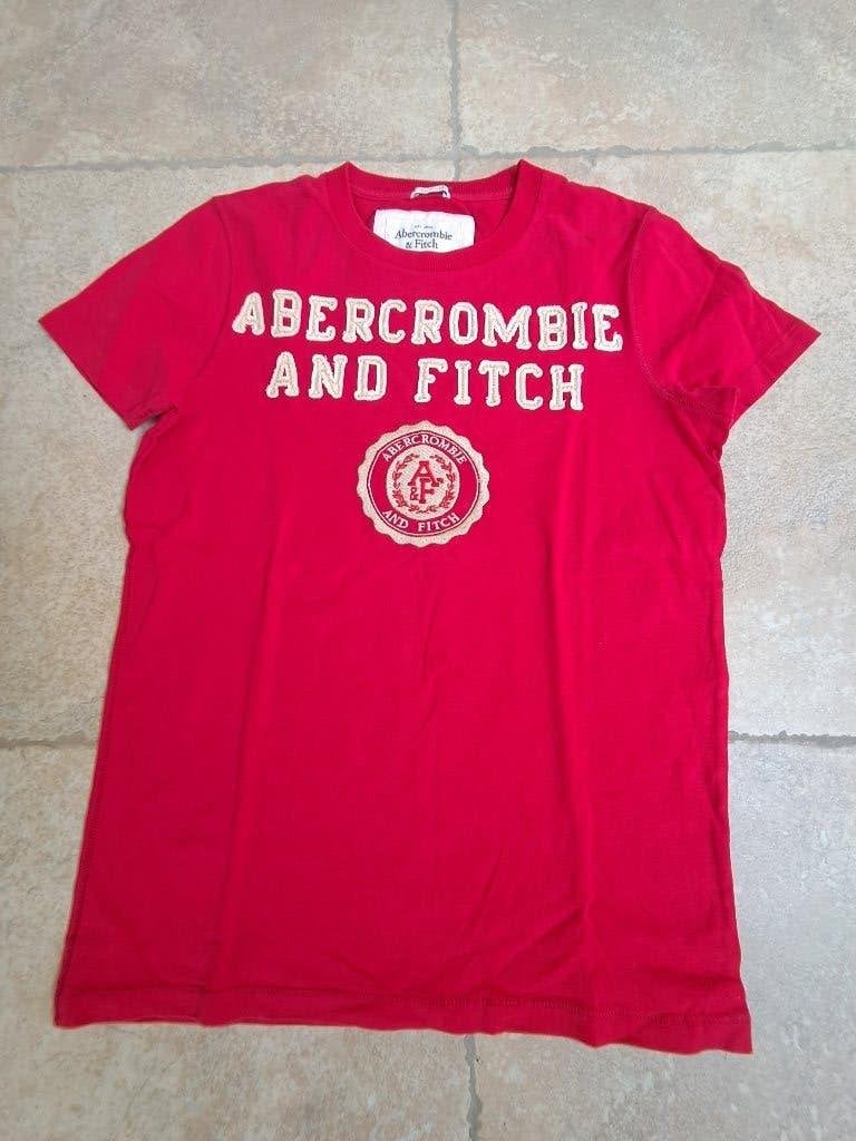 Abercrombie & fitch rode t-shirt mt smal, Ophalen of Verzenden, Zo goed als nieuw, ABERCROMBIE & FITCH., Rood