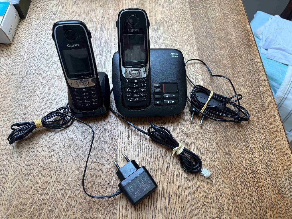 2 Téléphone sans Fil Marque GIGASET, Enlèvement, Utilisé, 2 combinés