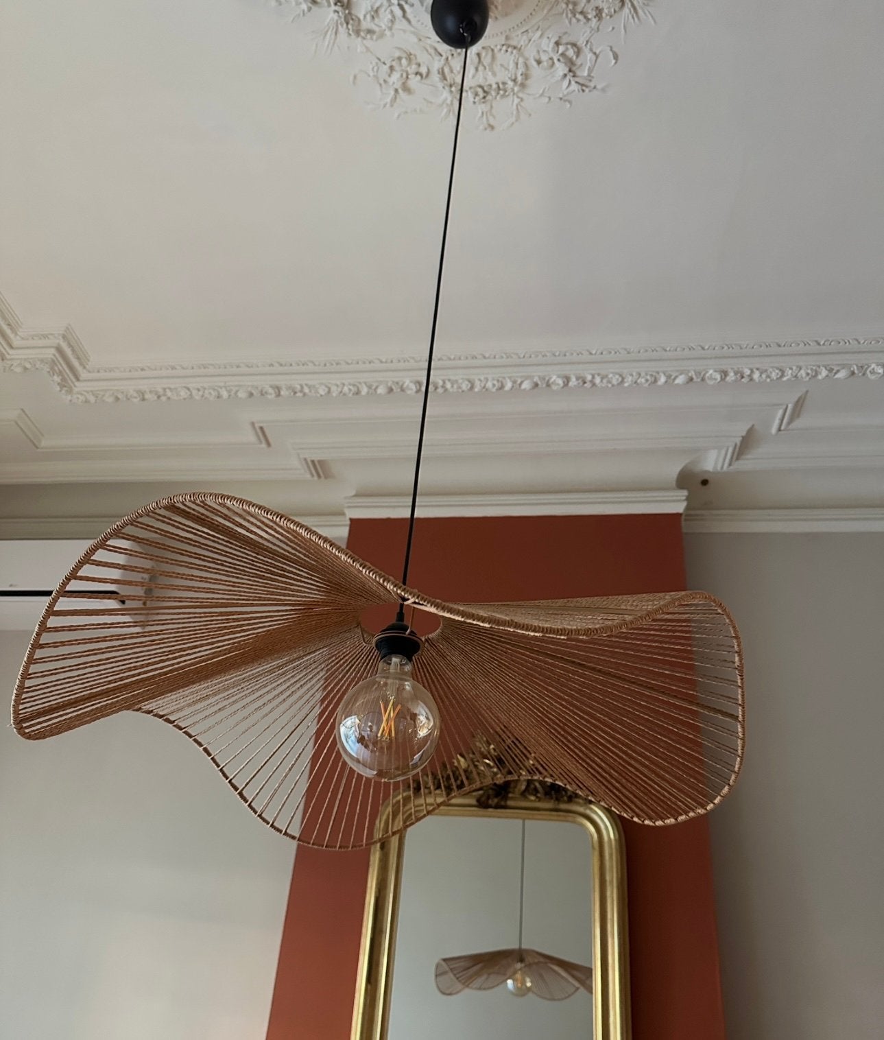 Organische design hanglamp (touw/koord) - design, Huis en Inrichting, Lampen | Hanglampen, Ophalen of Verzenden