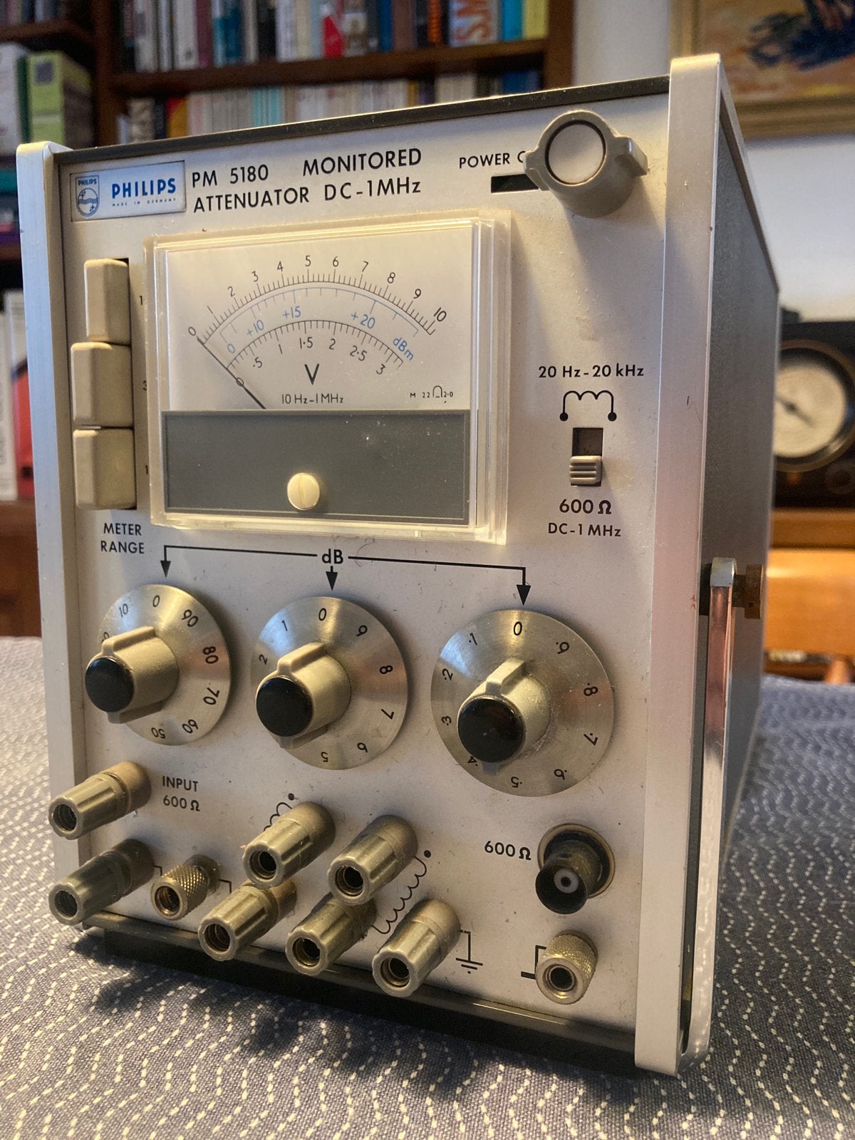 Philips PM 5180 Monitored Attenuator DC-1Mhz, Ophalen, Gebruikt