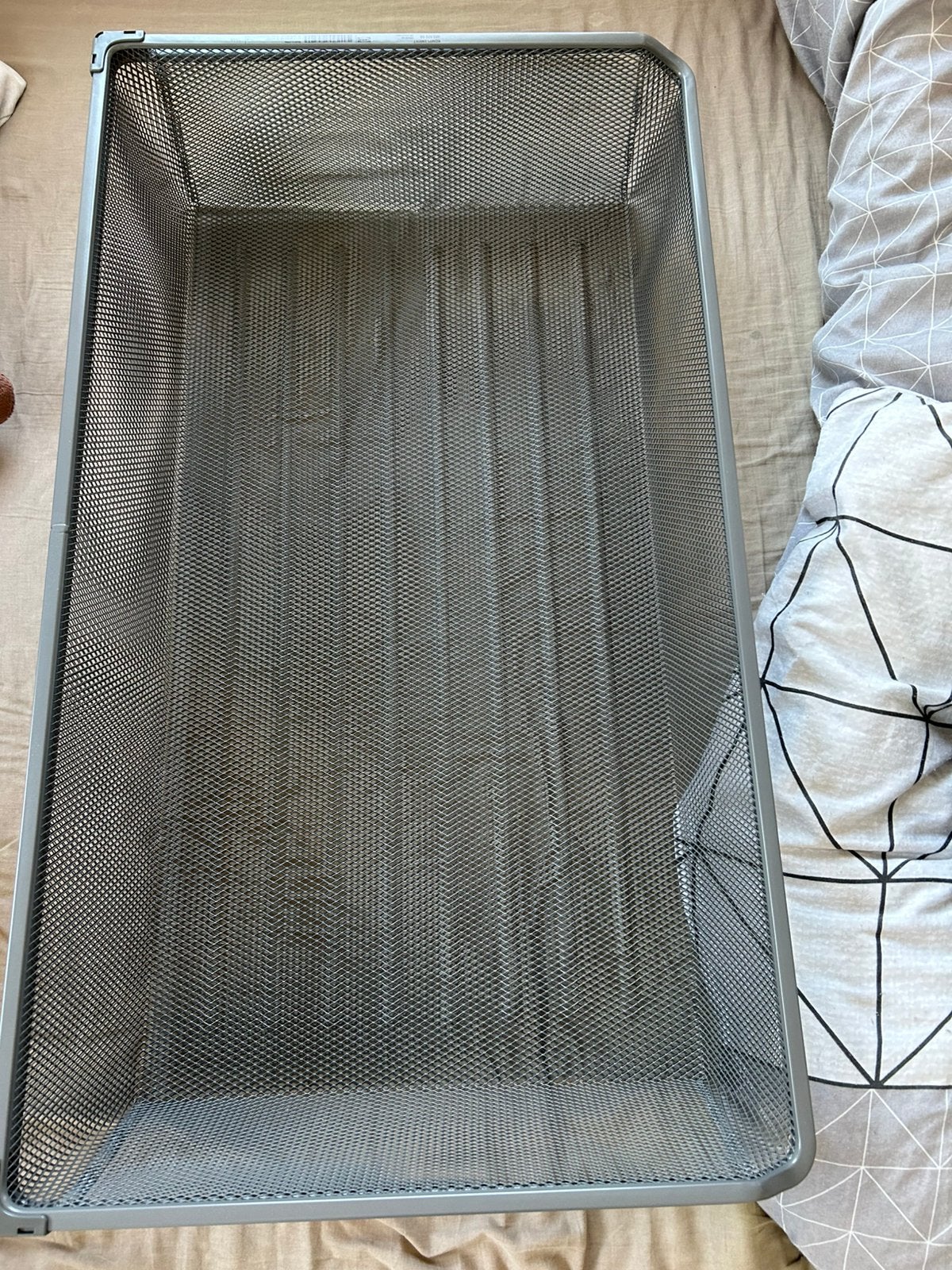 2x Fijndraadmand grijs,100x58 cm/4x Uittrekrail grijs, 58 cm, Huis en Inrichting, Kasten | Kleerkasten, Ophalen, Nieuw