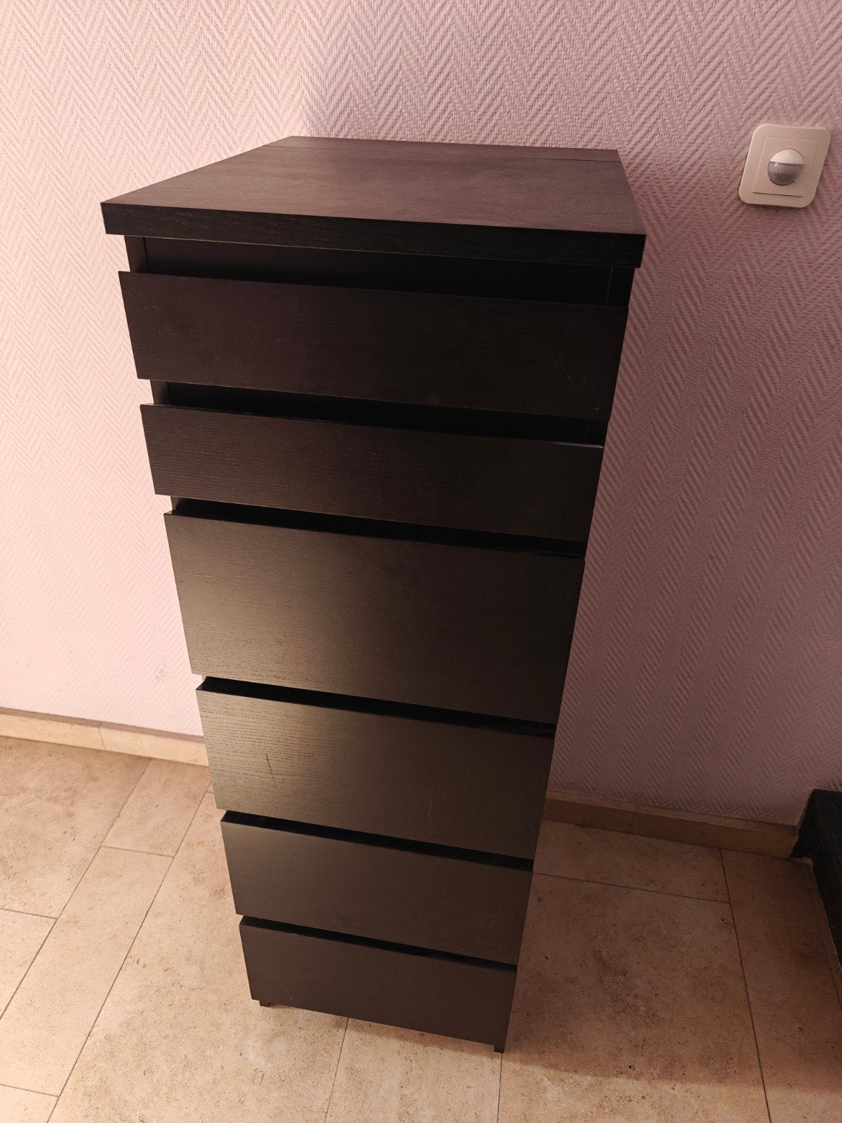 Commode Malm avec miroir haut, Enlèvement, Comme neuf