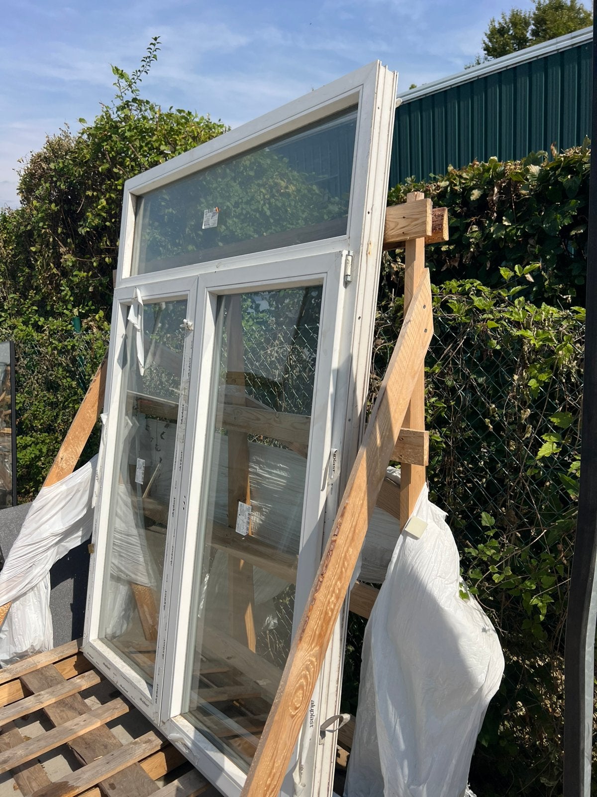 Châssis fenêtre pvc blanc 1610x2260 400€, Bricolage & Construction, Enlèvement, Comme neuf