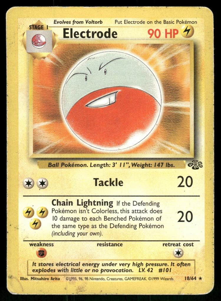 Electrode 18/64 - Jungle (Good), Hobby en Vrije tijd, Verzamelkaartspellen | Pokémon, Gebruikt, Verzenden