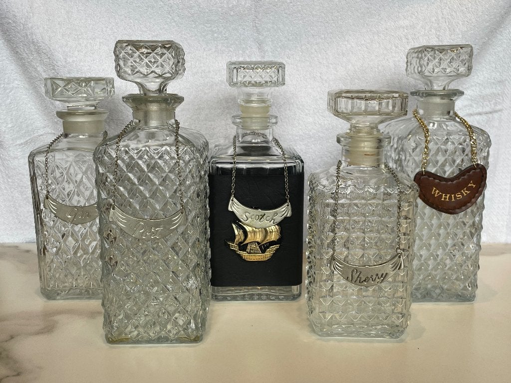 5 sterke drank karaffen, Ophalen, Gebruikt, Klassiek, Kan