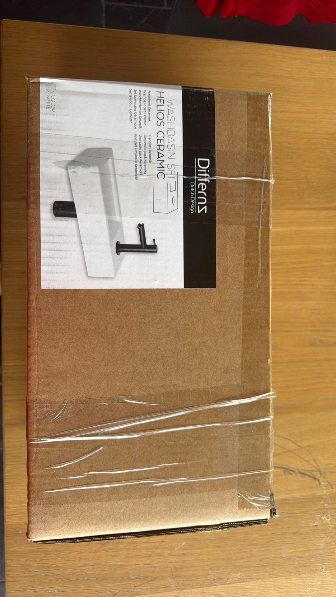 Nieuw toilet wasbakje  met zwarte kraan en siffon, Enlèvement, Comme neuf, Toilettes