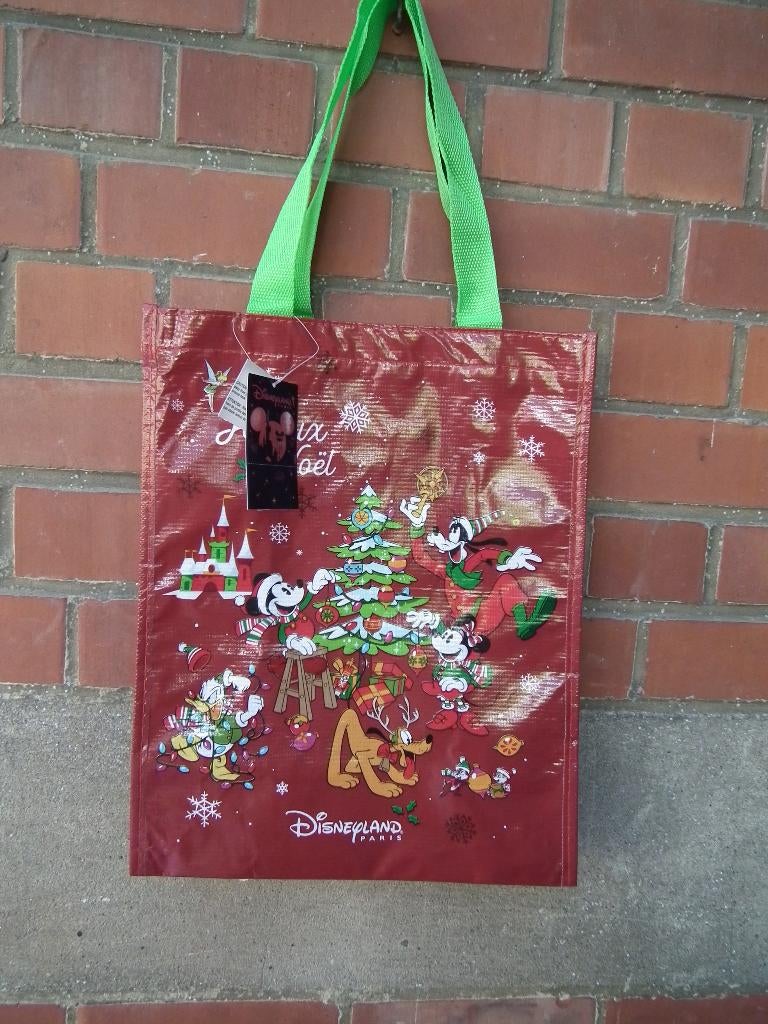 Merry Christmas tas (Disneyland Paris) nieuw met tag, Verzenden, Nieuw, Overige kleuren, Overige typen