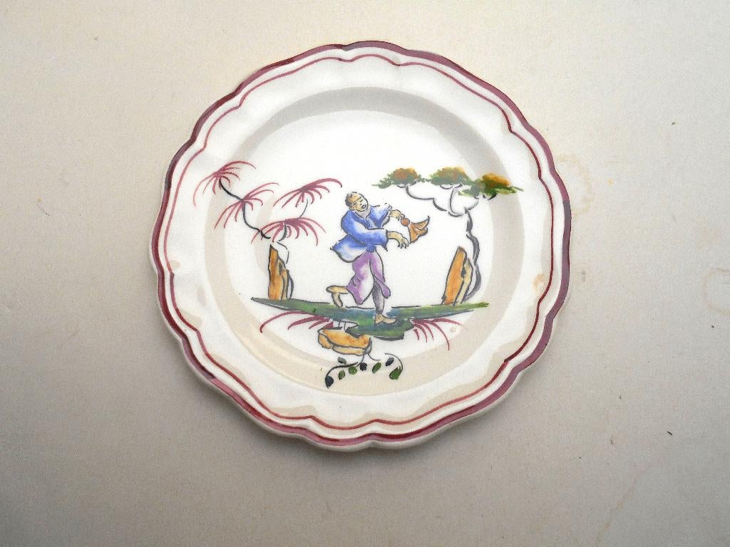 ancienne assiette decorative chinoise, Enlèvement ou Envoi