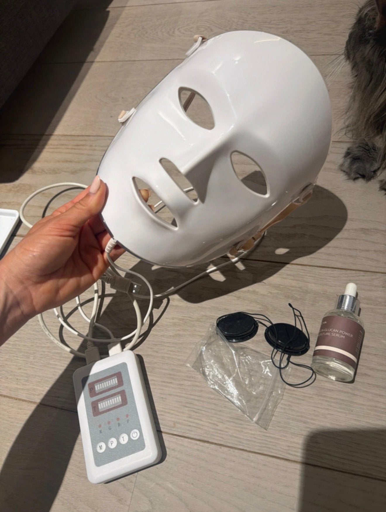 LED Facial Mask - 7 Color Treatment, Ophalen of Verzenden, Gebruikt, Overige typen