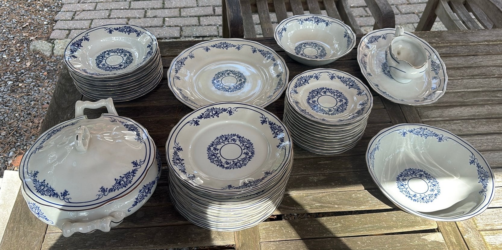Vintage Poolsch Servies - Karolina Poland, Antiek en Kunst, Antiek | Servies compleet, Ophalen