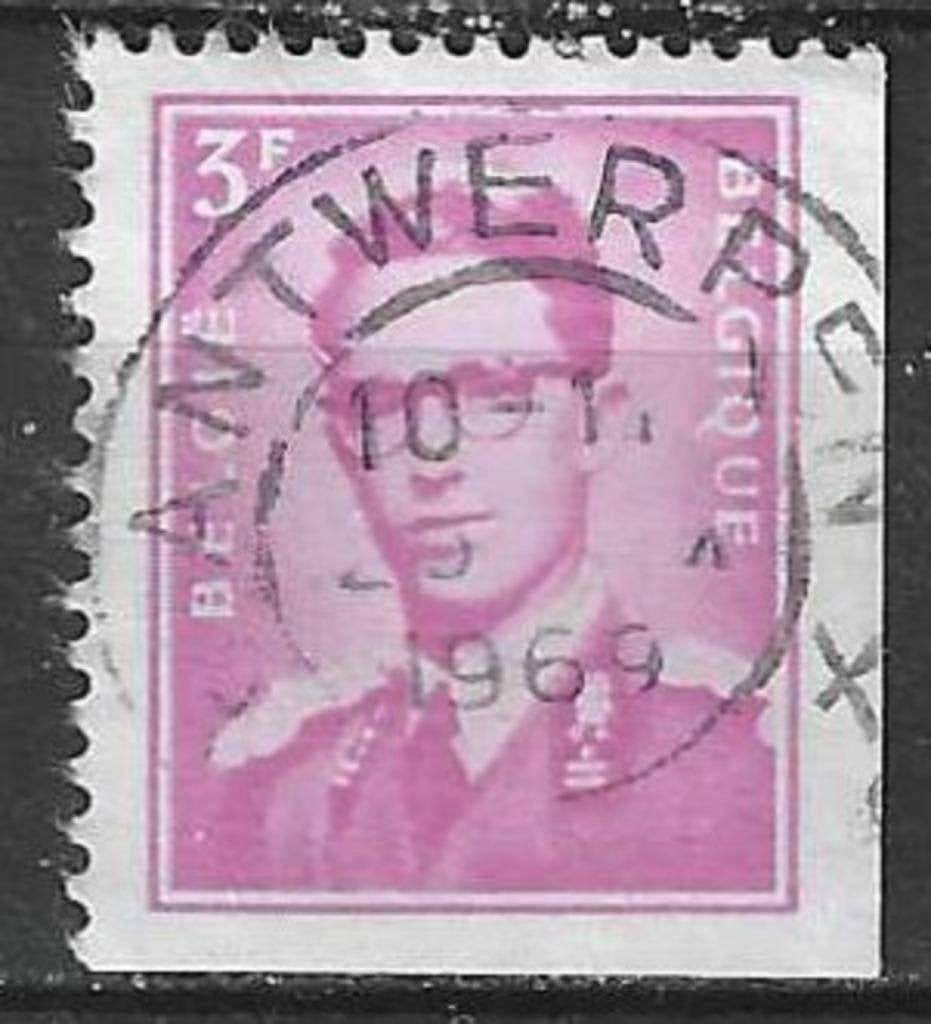 Belgique 1969 - Yvert 1485 /OBP 1485 RO - Boudewijn (ST), Envoi, Affranchi, Oblitéré, Maison royale
