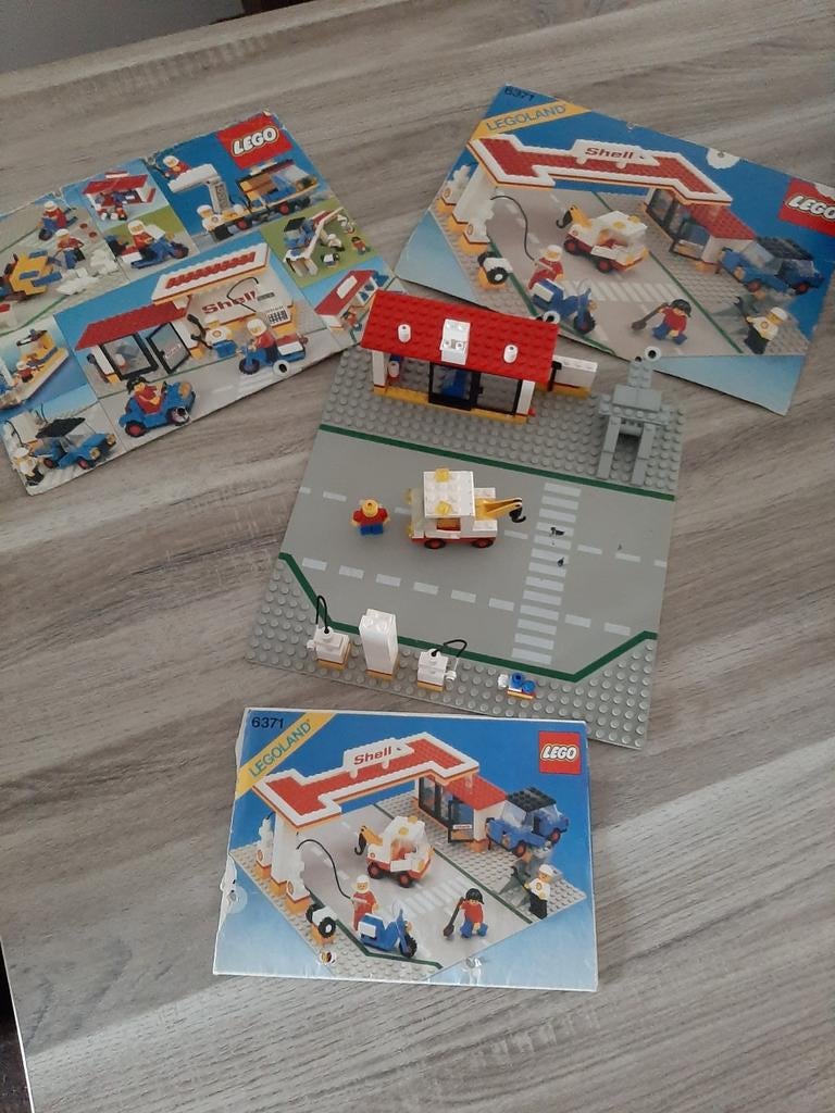 Legoland 6371 Shell tankstation(niet compleet), Enlèvement ou Envoi, Utilisé, Lego
