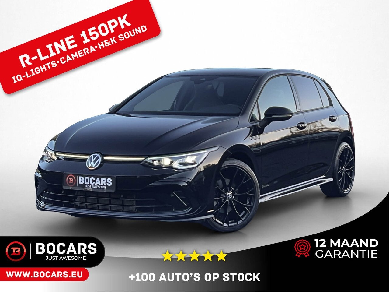 Volkswagen Golf 8 R-Line, Auto's, 0 min, 1498 cc, 0 kg, Zwart