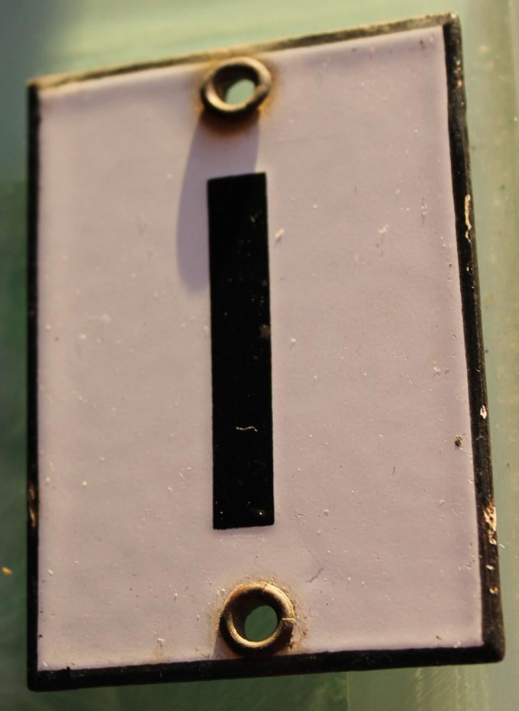 Huisnummer in Emaille, Antiek en Kunst, Ophalen of Verzenden