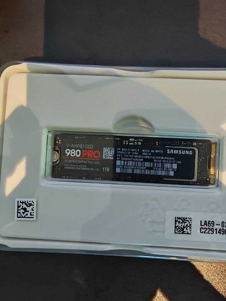 disque dur Samsung 980 PRO 1TB PCIe 4.0 NVMe SSD, Informatique & Logiciels, SSD, Interne, Comme neuf, Enlèvement