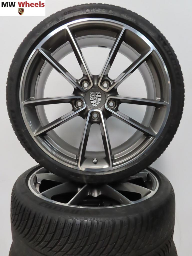 Porsche 911 992 classic 21 inch velgen Michelin winterbanden, -, -, Banden en Velgen, 20 inch