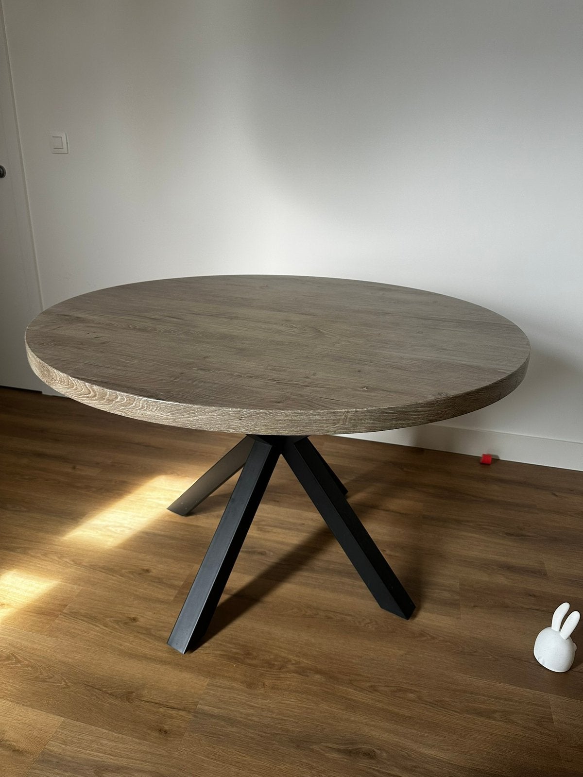 Ronde eettafel, Huis en Inrichting, Tafels | Eettafels, Ophalen, Gebruikt