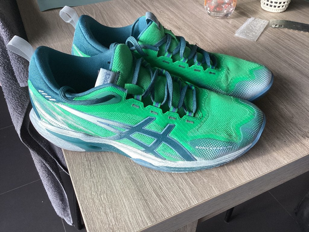 Padelschoenen Asics Sonicsmash FF heren 42,5, Sport en Fitness, Ophalen, Zo goed als nieuw, Padelschoenen