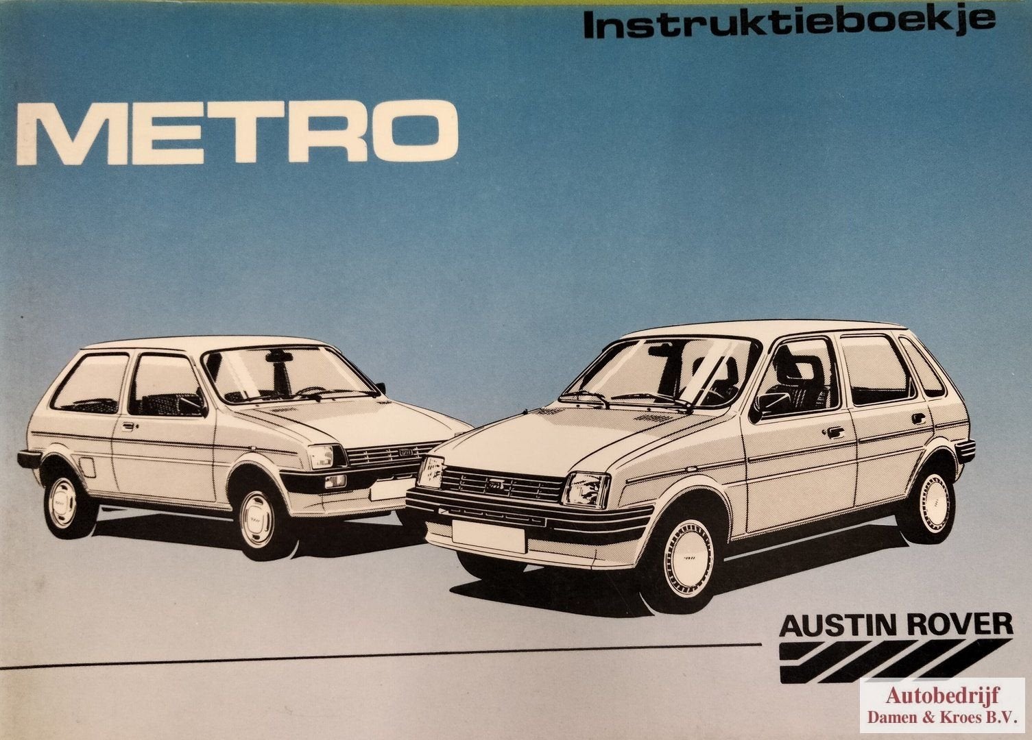 Handboek Austin Rover Metro, Ophalen of Verzenden