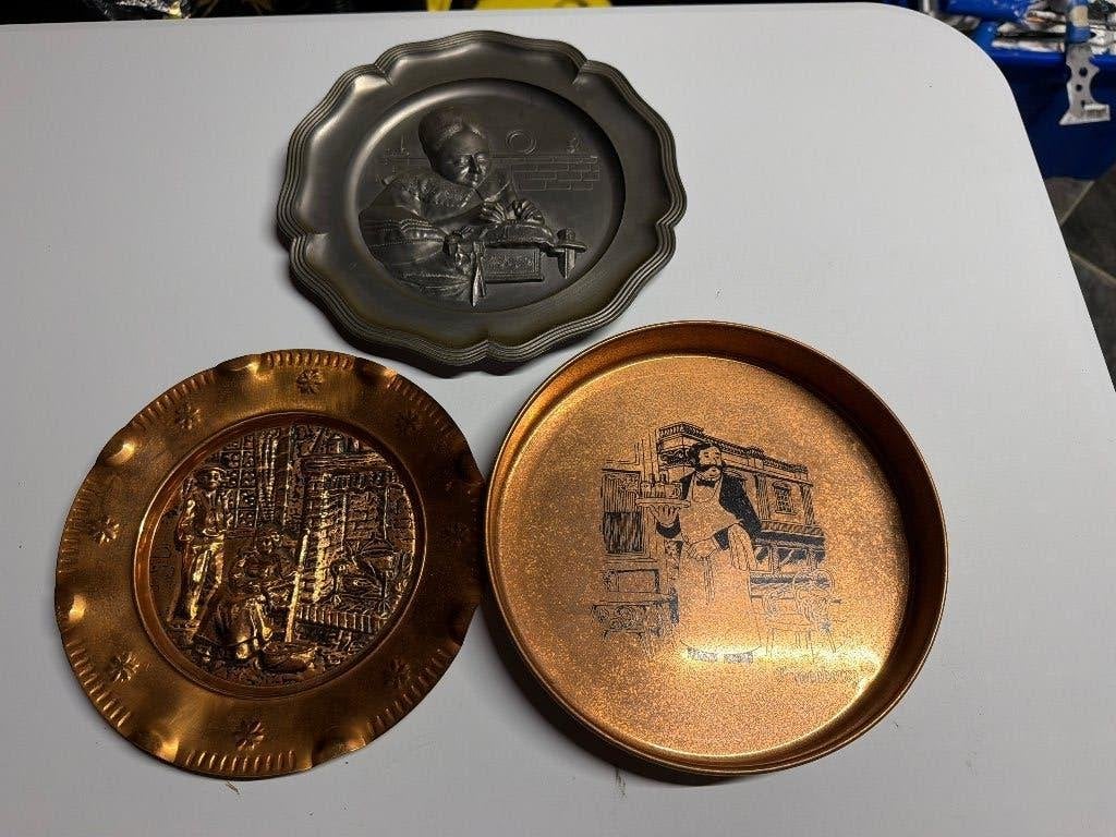 Relifborden koper en tin, Antiek en Kunst, Antiek | Tin, Ophalen