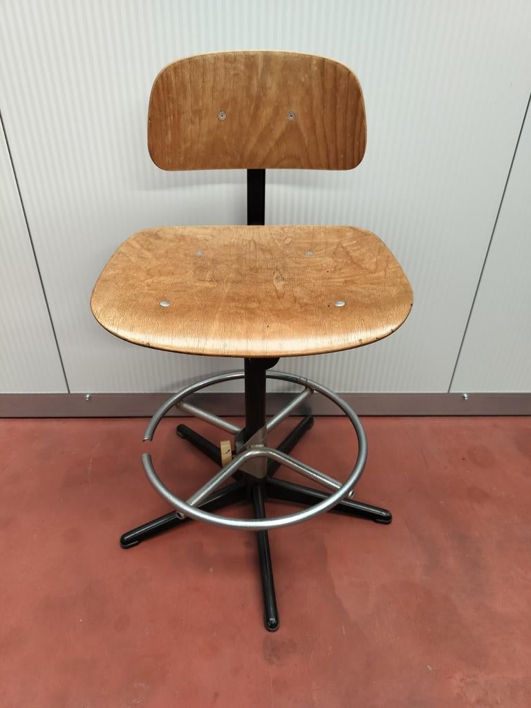 Vintage Tekenstoel of atelierstoel, Ophalen, Bureaustoel