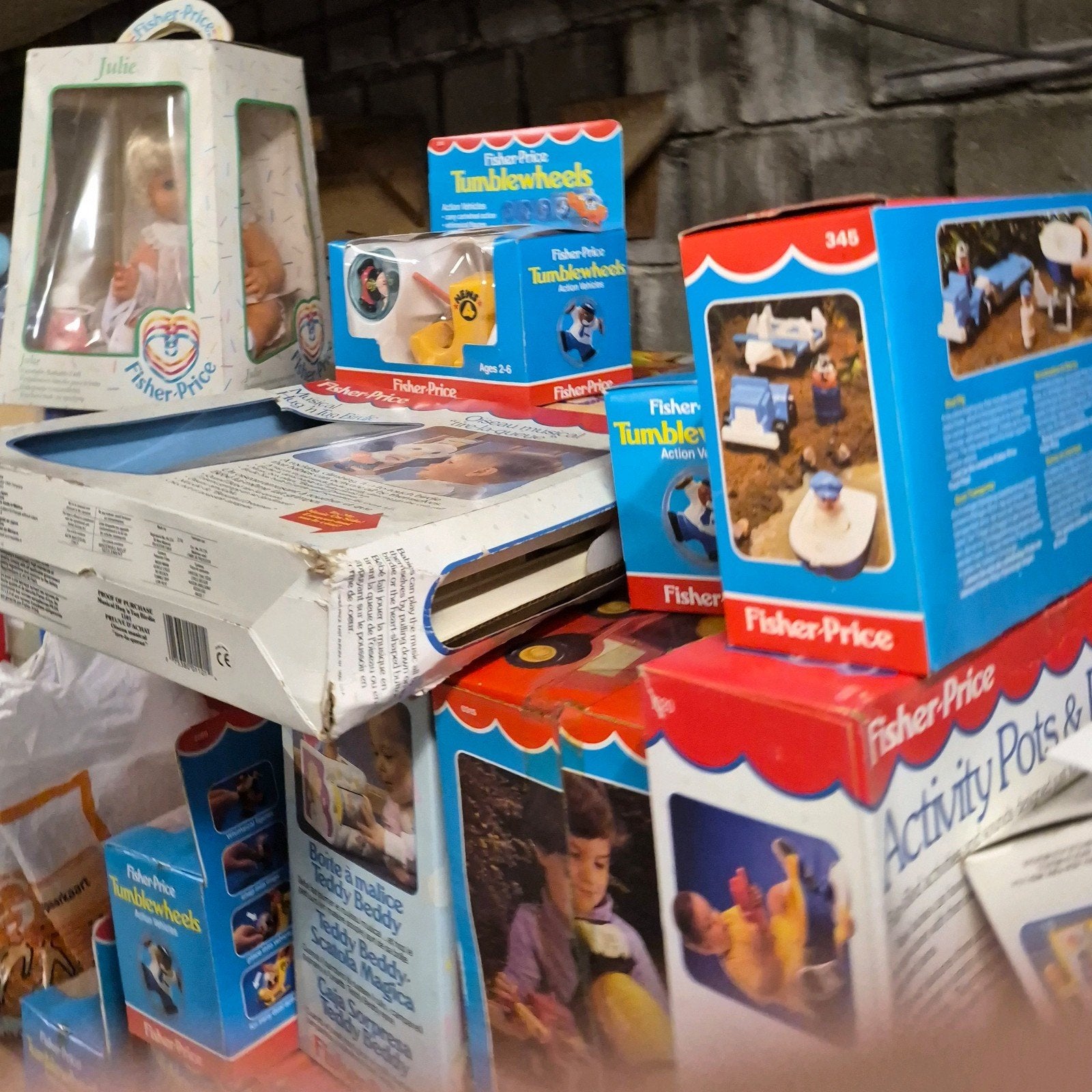 Fisher-Price vintage speelsets in originele verpakking, Ophalen, Speelset
