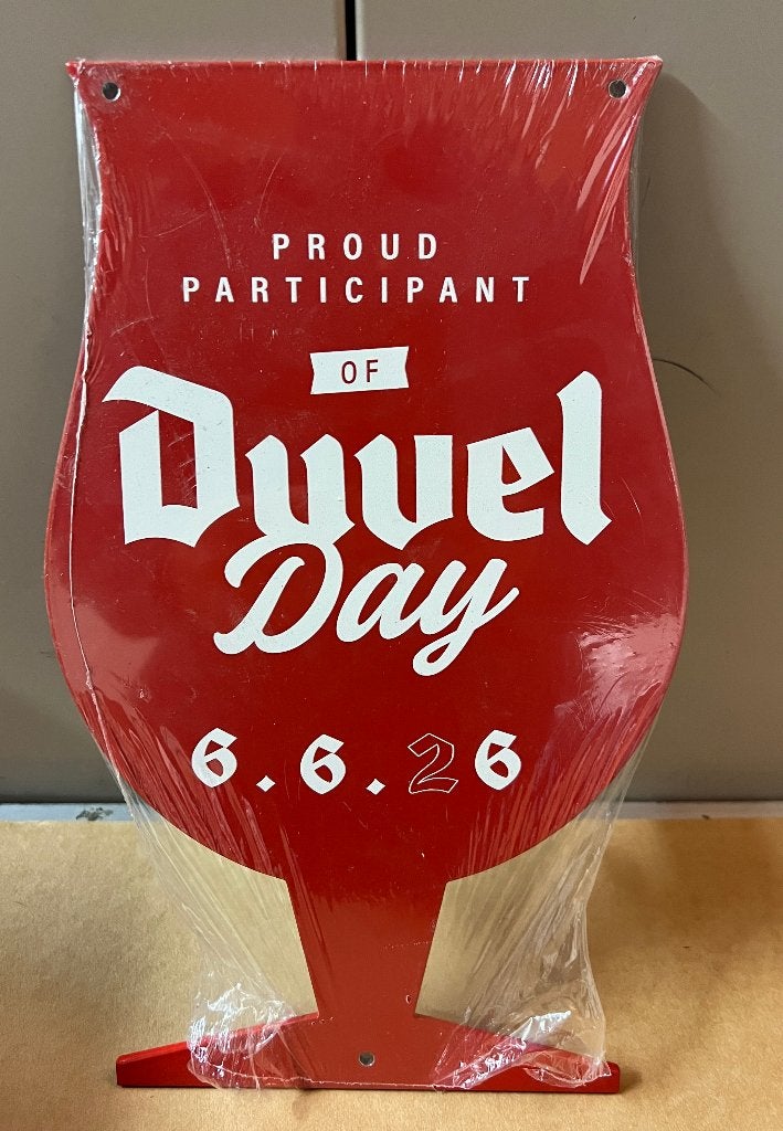 Duvel - Metalen bord Proud Participant of Duvel Day, Ophalen of Verzenden, Nieuw, Reclamebord, Plaat of Schild, Duvel