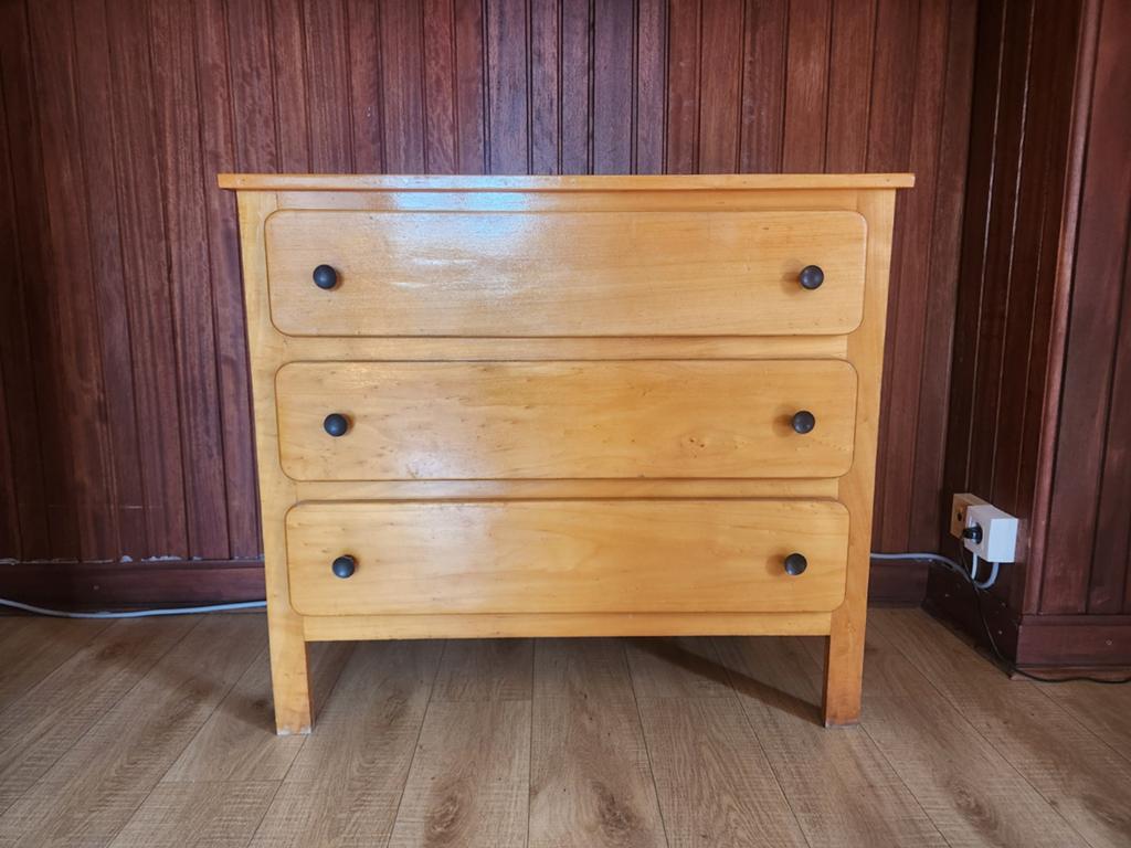 Commode en bois de pin, Maison & Meubles, Armoires | Commodes, 3 ou 4 tiroirs, 25 à 50 cm, Moins de 100 cm, Enlèvement