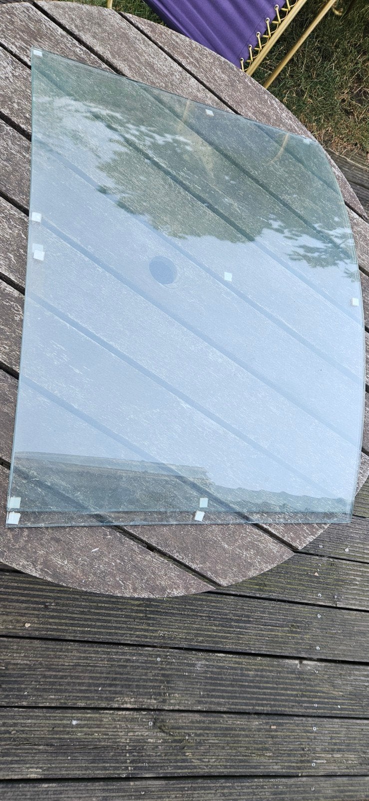 Gebogen veiligheidsglas, Ophalen