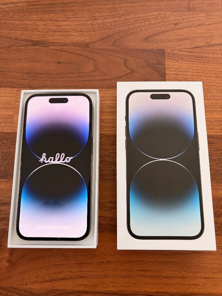 iPhone 14 Pro 128GB Space Black in goede staat, Télécoms, Téléphonie mobile | Apple iPhone, Utilisé, 128 GB, Sans abonnement, Sans simlock