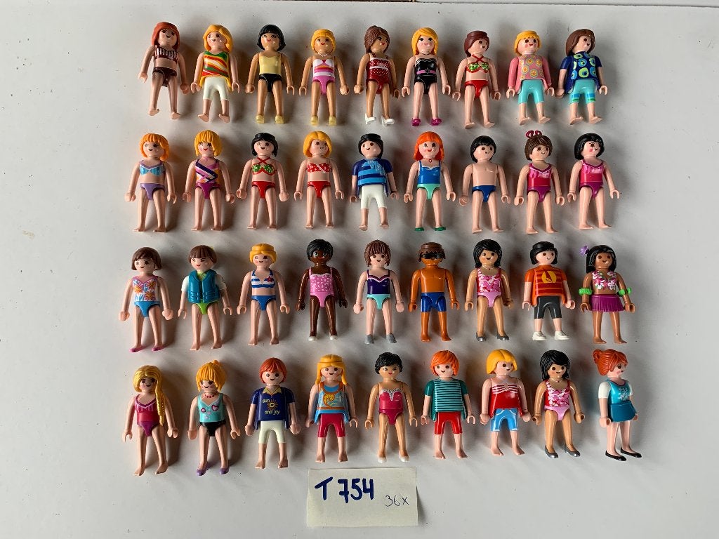 PLAYMOBIL T754: SUPERLOT 36 SUMMER FUN FIGUREN, Enlèvement ou Envoi, Comme neuf, Summer fun, Figurines