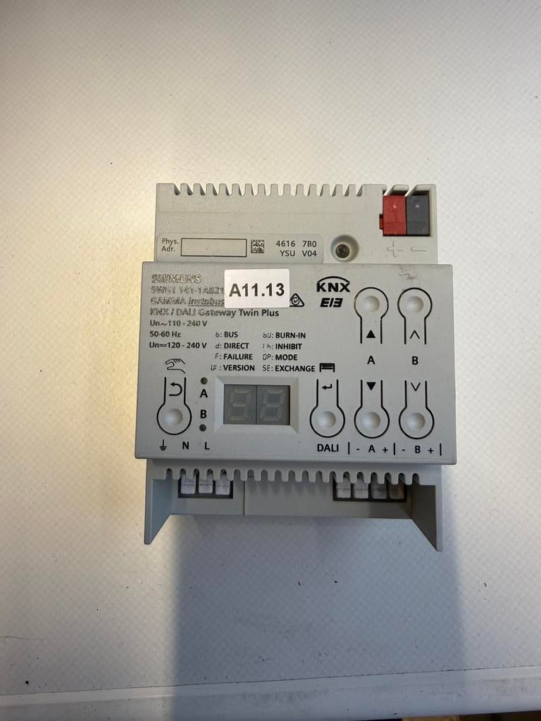 Siemens knx/dali sturing module 2x64 uitgangen, Ophalen, Gebruikt