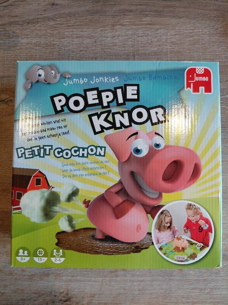 Poepie knor, Hobby en Vrije tijd, Drie of vier spelers, Ophalen, Zo goed als nieuw, Jumbo