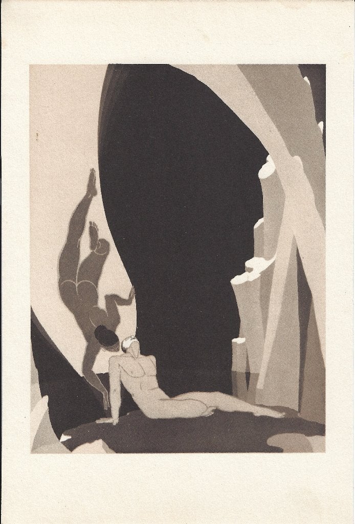 Lithografie - John Vassos - Kubla Khan - 1933 - Art Deco, Personages en Fantasiefiguren, Origineel, Ophalen of Verzenden, Lithografie