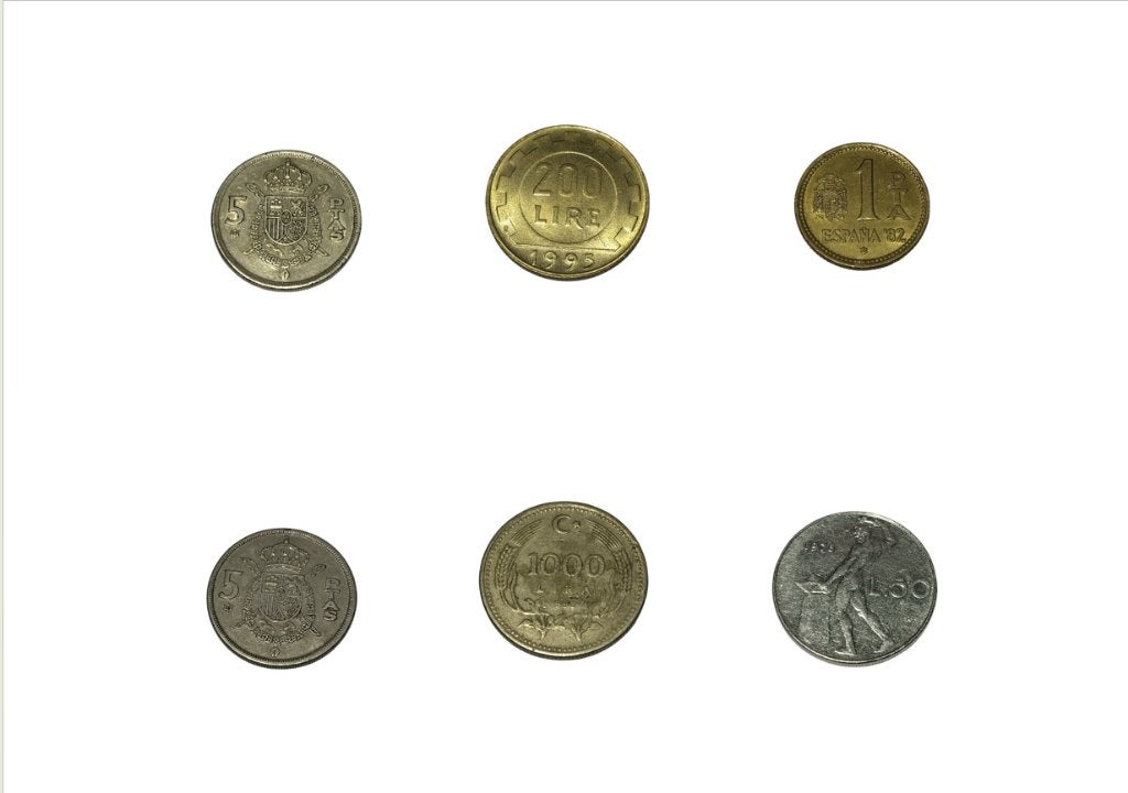 17 pièces Espagne / Italie / Turquie... vintage (prix pièce), Enlèvement