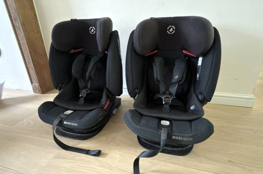 2x Maxi-Cosi Titan Pro autostoel – ISOFIX – apart/samen, Enfants & Bébés, 9 à 36 kg, Enlèvement, Utilisé, Isofix