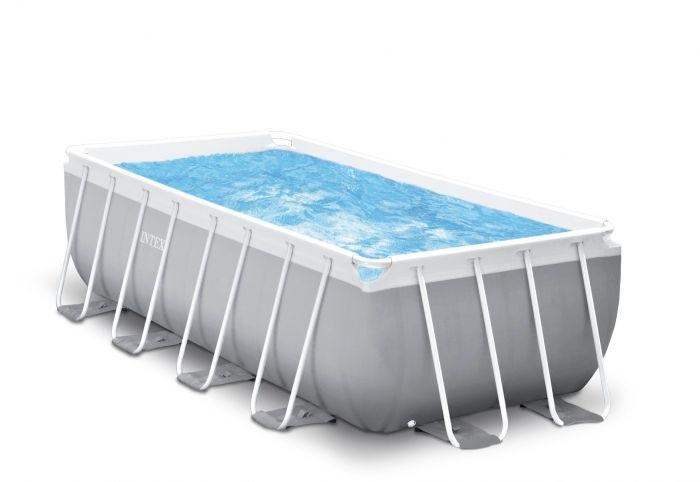 Intex tubulair zwembad Prism Frame 400x200x122cm, Gebruikt, 200 tot 300 cm, Rechthoekig, Ophalen