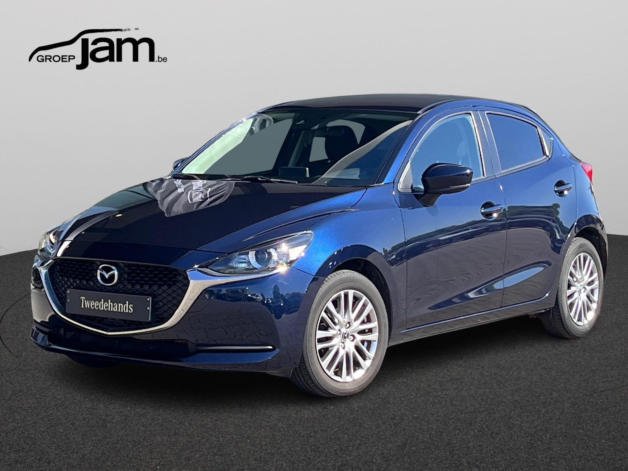 Mazda 2 1.5 Skyactiv-G, Voorwielaandrijving, https://public.car-pass.be/vhr/09391660-ec2f-4a10-bbc5-51d545f39ce0, Stof, Gebruikt