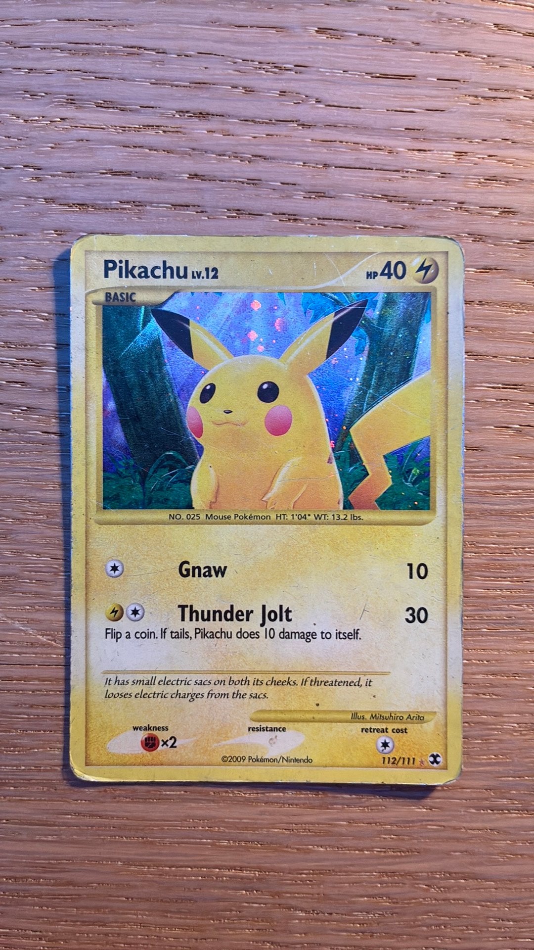 Pokémon anglais Pikachu Secret 112, Enlèvement, Utilisé, Cartes en vrac