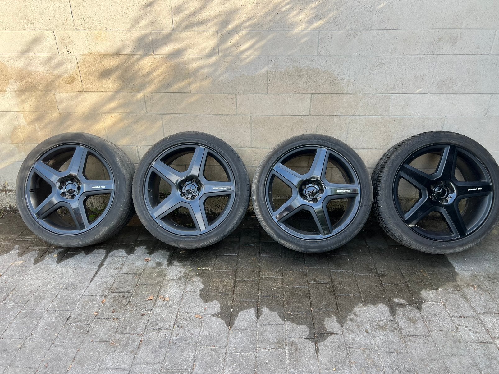 Jantes Mercedes AMG 21 pouces d'origine  — noir mat, Autos : Pièces & Accessoires, Pneus & Jantes, Pneus été, 21 pouces, Enlèvement