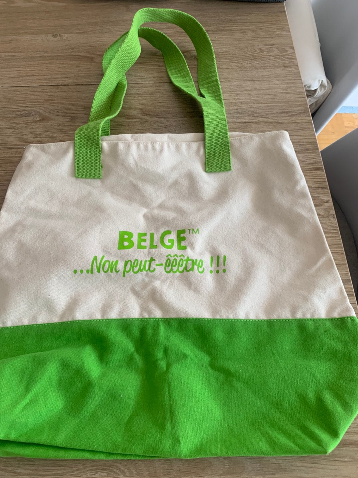 Nieuwe draagtas van ecru en groen canvas, Handtassen en Accessoires, Tassen | Damestassen, Ophalen, Nieuw, Groen, Shopper