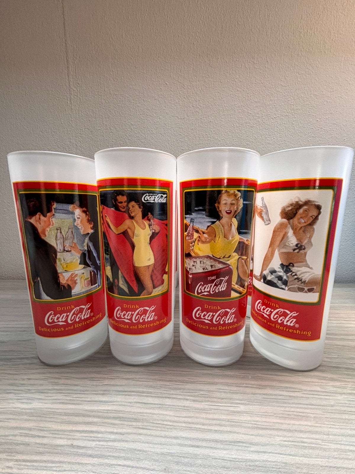 Coca cola glazen, Collections, Verres & Petits Verres, Enlèvement ou Envoi, Comme neuf, Verre à soda
