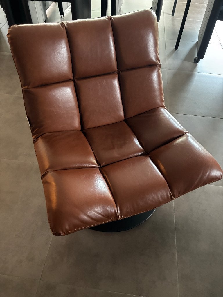 Fauteuil, Maison & Meubles, Fauteuils, 75 à 100 cm, Enlèvement, Utilisé, Cuir