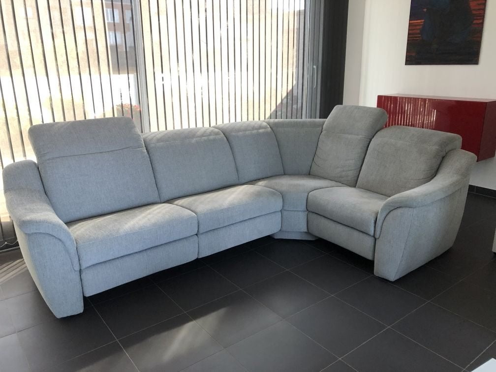 Hoek salon grijs, Ophalen, Gebruikt, Stof, Modern