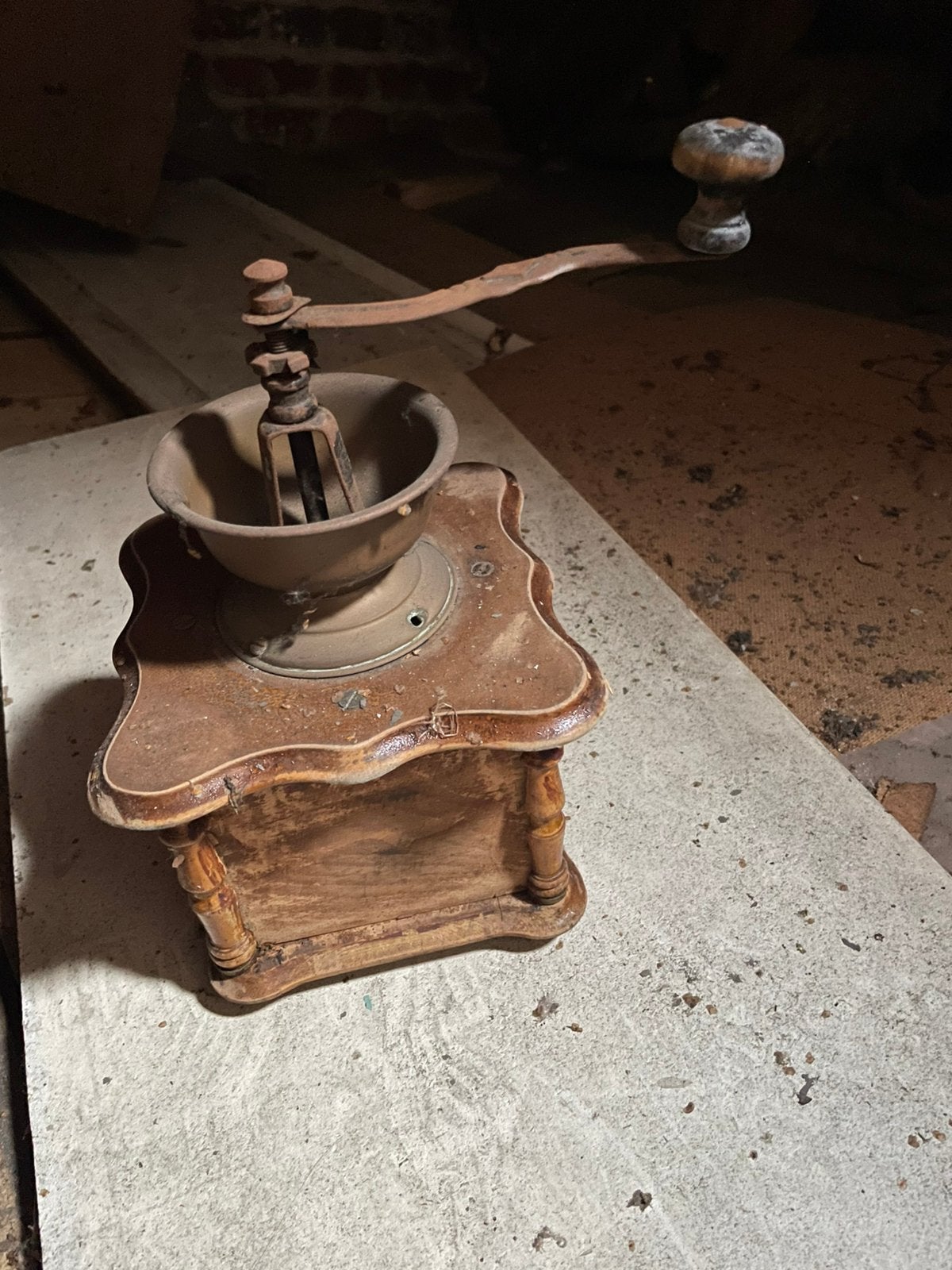 Moulin à café à main ancien, XIXe siècle, Antiquités & Art, Enlèvement ou Envoi