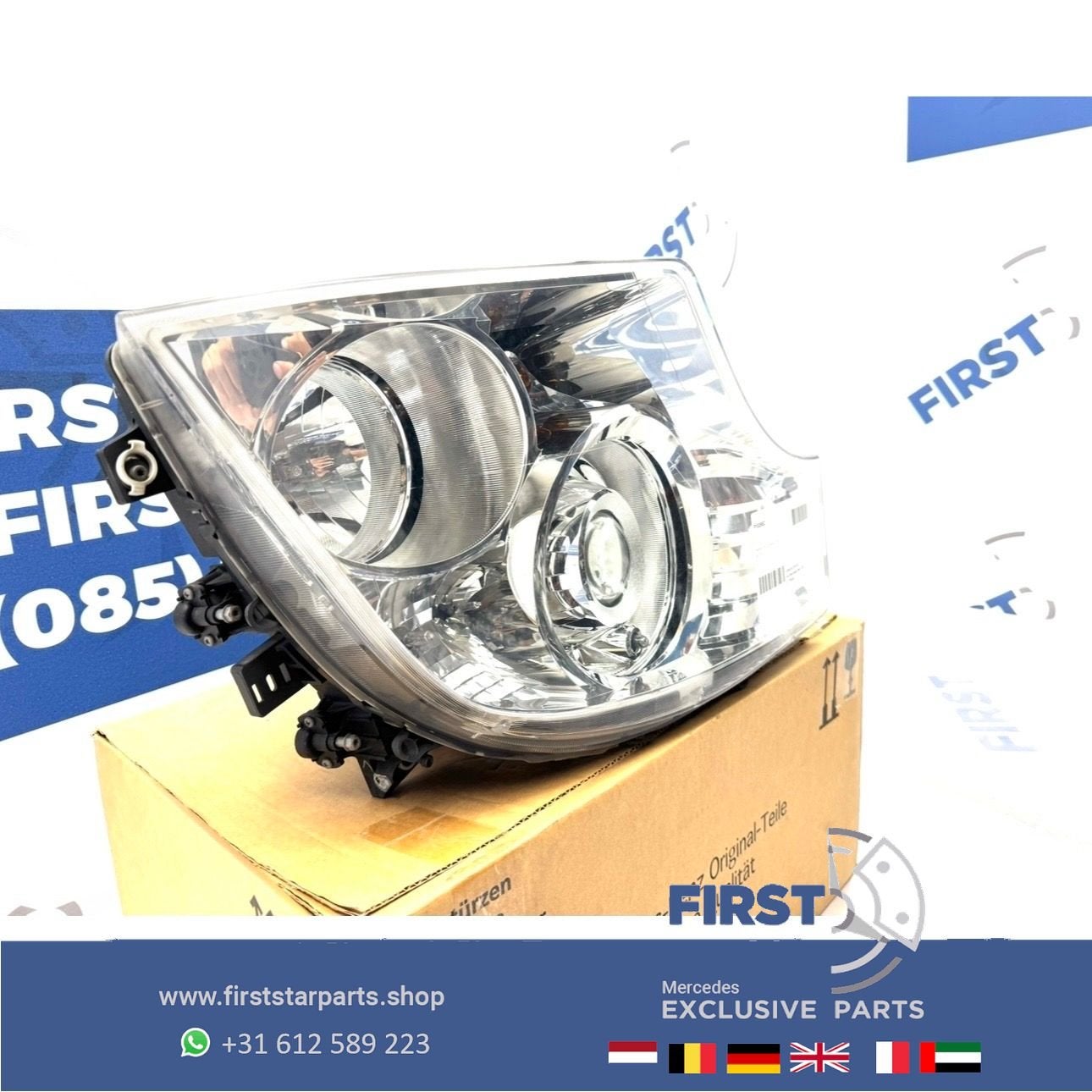 W960 MERCEDES ACTROS KOPLAMP RECHTS XENON A9608200939 MET DA, Éclairage, Utilisé, -, -
