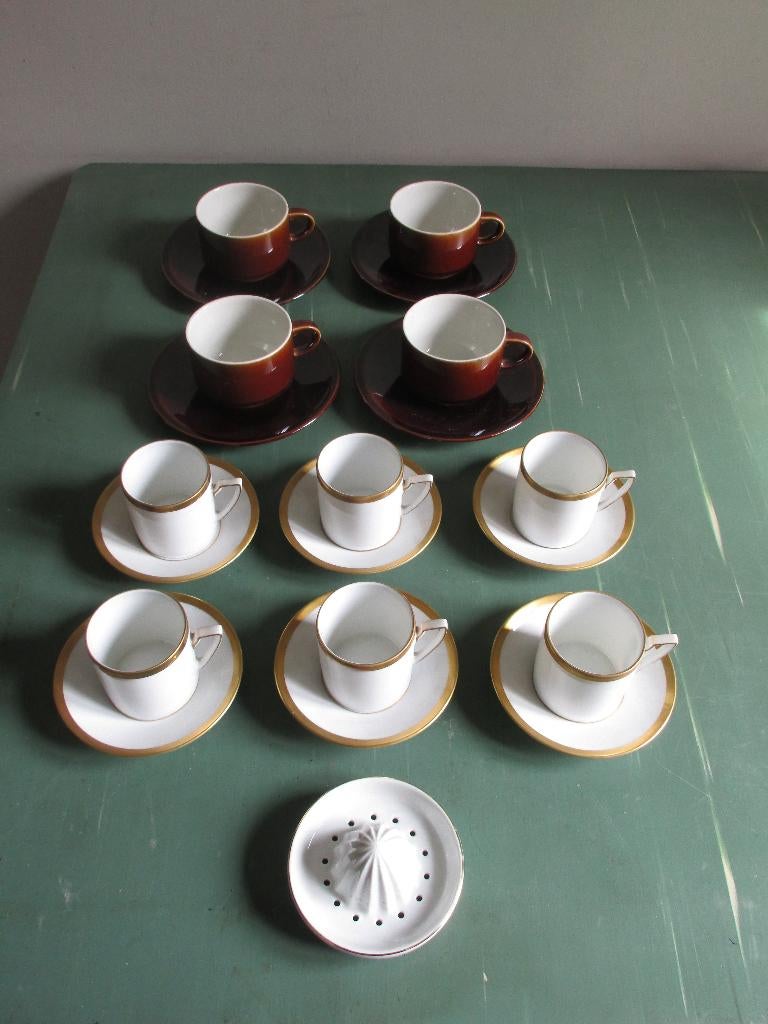 Sacs et soucoupes, Enlèvement ou Envoi, Comme neuf, Poterie, Tasse(s) et/ou soucoupe(s)