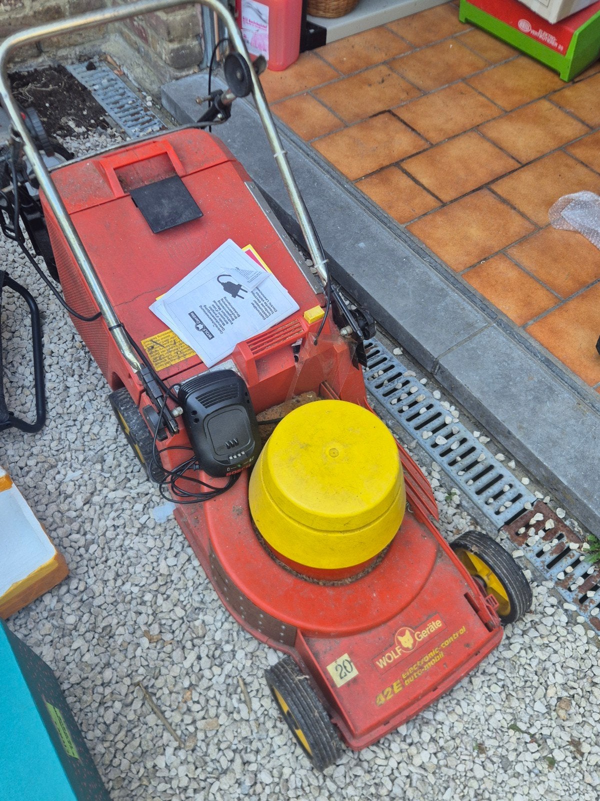 tondeuse électrique Wolf Gerate 42E, Jardin & Terrasse, Tondeuses à gazon, Enlèvement, Utilisé, Tondeuses à gazon électriques